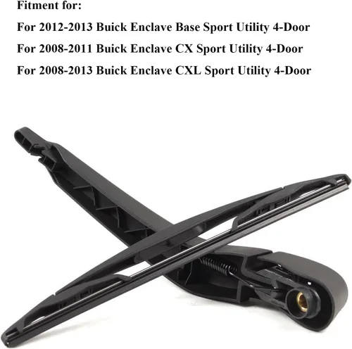 Miniatura 3 de Brazo del limpiaparabrisas trasero con juego de cuchillas para 2008-2013 GM Buick Enclave Reemplazo del conjunto del limpiaparabrisas OEM #:15280813