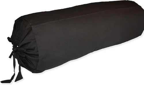 Miniatura 3 de Funda extraíble para almohada de algodón Saffron (Negro, 15 cm x 40 cm (6" x 16"))