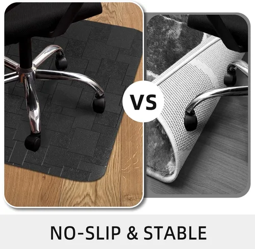 Miniatura 3 de Tapete para silla de oficina para suelo duro, 48 x 36 pulgadas, tapete para silla de computadora, protector de suelo de escritorio multiusos