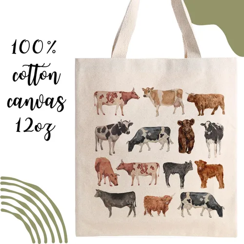 Miniatura 4 de BOLSAS 100% ALGODÓN Bolso de vaca