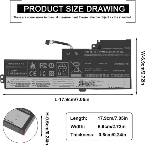 Miniatura 2 de 97Wh X8VWF CJ2K1 4XKN5 DKNKD Batería para portátil Dell Latitude 14 Rugged 5404 5414 E5404 Extreme 7404 7414 E7404 Serie P45G P45G001 P45G002 P46G