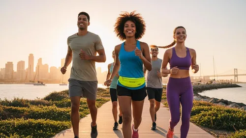 Miniatura 2 de Gox Cangurera para cinturón de correr, cintura delgada para soporte de teléfono, bolsa atlética impermeable para hombres y mujeres, correr, Verde