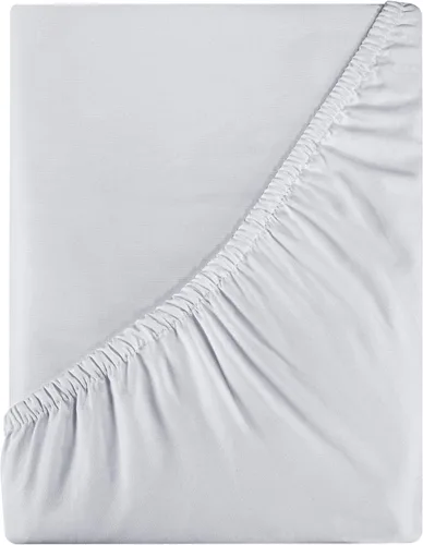 Miniatura 38 de ROYALE LINENS Sábana bajera ajustable de 300 hilos 100% algodón peinado de fibras largas, tamaño Queen, sábana inferior súper suave con bolsillo