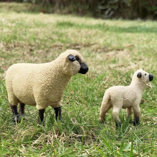 Miniatura 7 de Gemini&Genius Juguetes de cordero figuras de animales de granja, juego de juguetes de Shaun The Sheep. Ideal para suministros de fiesta de niños, 2