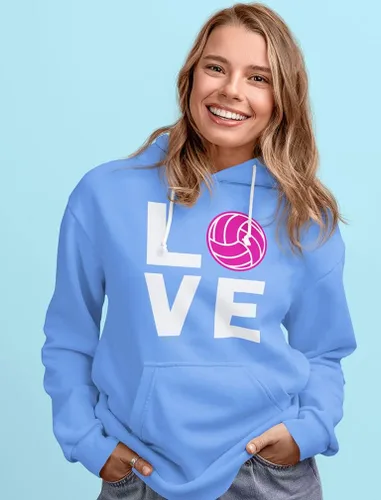 Miniatura 2 de Tstars Sudaderas con capucha para adolescentes y mujeres con diseño de voleibol