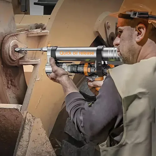 Miniatura 4 de Adaptador de pistola de engrase, convierte herramienta neumática, taladros inalámbricos y destornilladores de impacto en pistola de grasa eléctrica