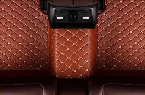 Miniatura 3 de JONGIA Alfombrillas personalizadas para el 98.6 % de los sedanes, deportivos, SUV, rojo y negro, almohadillas de cobertura completa, forro de cuero