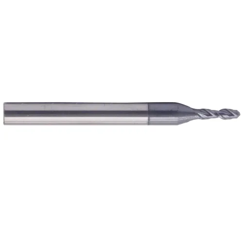 Miniatura 5 de BestParts 5 piezas de molino de punta de bola de carburo sólido de alto rendimiento, recubierto AlTiN, 2 flautas, hélice de 30 grados, diámetro