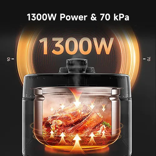 Miniatura 5 de Midea Olla a presión eléctrica 8 en 1 con ollas dobles, olla de cocción lenta programable multifuncional, olla arrocera, vaporera, sartén