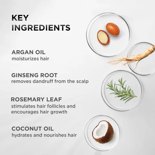 Miniatura 2 de Moehair Acondicionador protector capilar de 12 onzas líquidas. Acondicionador para la pérdida del cabello. Vitamina E, aceite de argán y ginseng