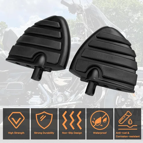 Miniatura 3 de Estriberas ajustables para motocicleta, reposapiés de carretera para pasajeros, pedal de reposapies macho compatible con Harley Touring Sportster