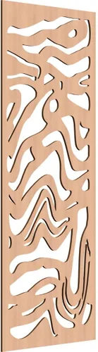 Miniatura 31 de 9 3/8"W x 24 3/8"H x 1/4"T Northfield Decorativos Paneles de Pared de Madera Calado, Abedul