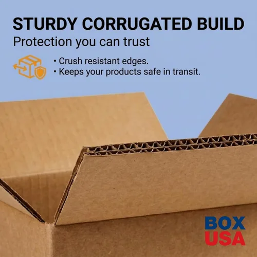 Miniatura 4 de BOX USA Cajas de envío medianas de 12 pulgadas de largo x 9 pulgadas de ancho x 5 pulgadas de alto, paquete de 25 cajas de cartón corrugado