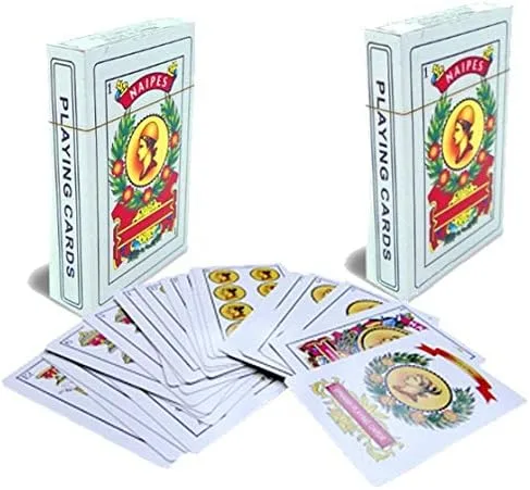 Miniatura 5 de Cartas de juego - Baraja completa con 50 cartas - Cartas revestidas de plástico liso - Diseño tradicional bellamente artístico