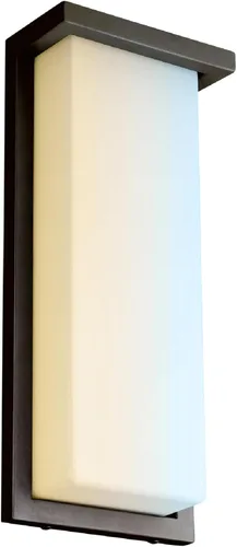 Sunlite 81481 - Lámpara de pared LED moderna de 14 pulgadas, accesorio para exteriores, ajustable 3 CCT 3000K-5000K, 20 vatios, 1100 lúmenes, Bronce