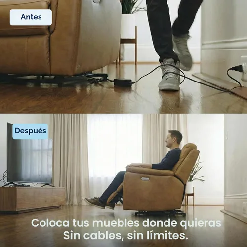 Miniatura 3 de Blue Cactus - Batería de repuesto para muebles reclinables de 2500 mAh, batería reclinable recargable para reclinables simples sin características