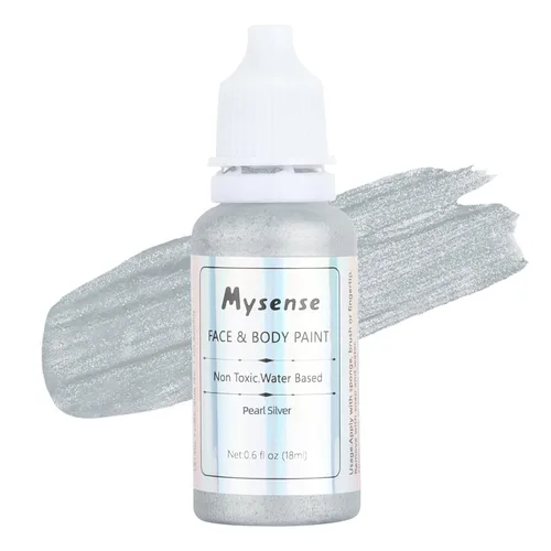 Miniatura 7 de Mysense Pintura facial corporal púrpura pastel, pintura facial lavable a base de agua, pintura corporal crema no tóxica para adultos y niños