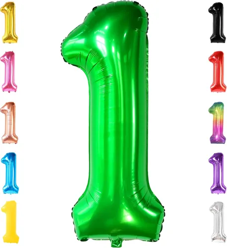 Miniatura 75 de Globo gigante plateado del número 0 de 40 pulgadas – Globo Mylar del número 0 Globo plateado 0 para decoraciones de fiesta Globo plateado