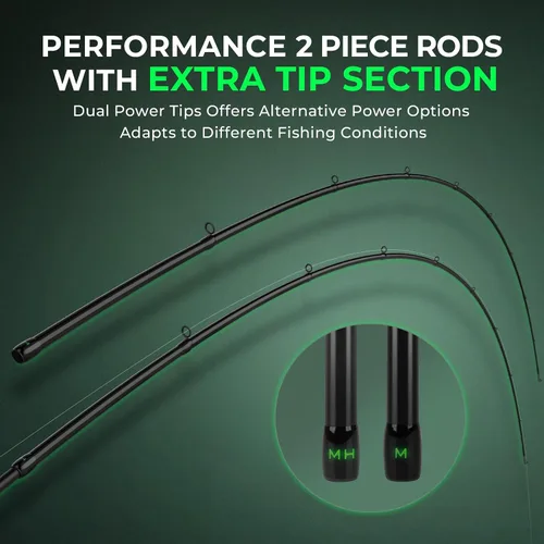 Miniatura 5 de KastKing Zephyr Dual Tip Fishing Rod, Lightweight KastFlex IM6 Graphite Spinning & Casting Rod with Zirconium Oxide Ring Guides, Hook Keeper, EVA