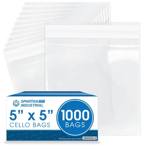 Miniatura 10 de Spartan Industrial - 6" X 10" (1000 unidades) Bolsas de polietileno resellables adhesivas transparentes de celofán para embalaje, almacenamiento