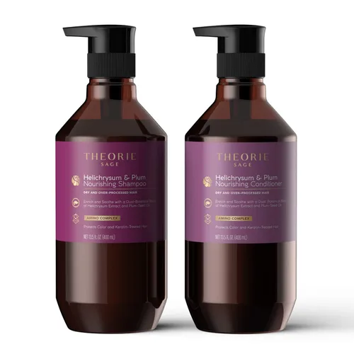 Miniatura 5 de Theorie: Sage - Helichrysum & Plum - Champú nutritivo - Para cabello seco y sobreprocesado - Protege el color y el cabello tratado con queratina