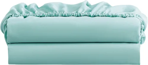 Miniatura 14 de FreshCulture Paquete de 2 sábanas bajeras individuales – Sábana bajera de calidad de hotel tamaño individual – Ultra suave y transpirable – Azul