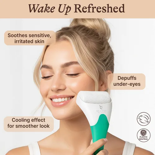 Miniatura 2 de Rodillo de hielo para rostro: suaviza líneas finas y arrugas, rodillo facial y de ojos para ojos hinchados, masajeador de cuidado de la piel, regalo
