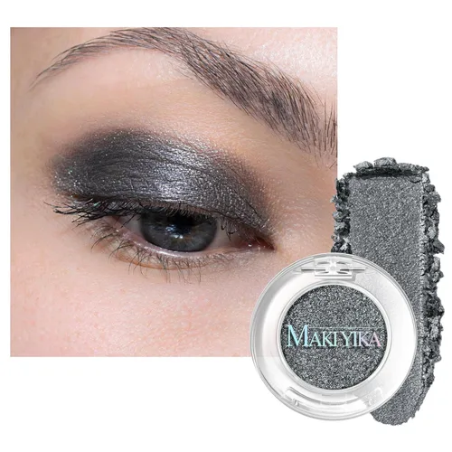 Miniatura 14 de MAKI YIKA Paleta de sombra de ojos blanca mate para mujer, sombra de ojos en polvo blanco pigmentado para ojos marrones, paleta de maquillaje