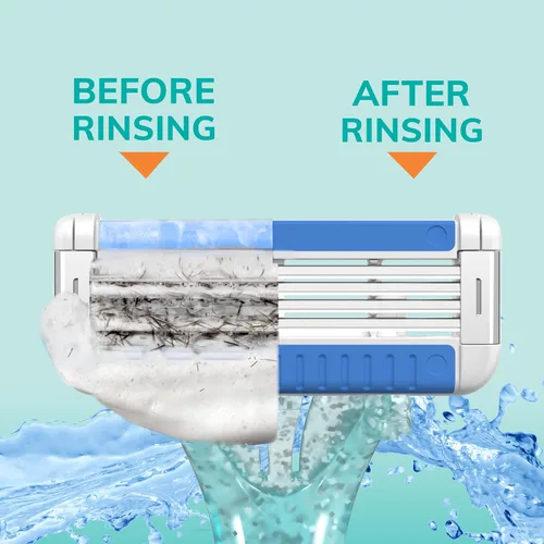 Miniatura 6 de BIC EasyRinse Anti-Clogging Maquinillas de Afeitar Desechables para Mujer para un Afeitado Más Suave con Menos Irritación*, Maquinillas de Afeitar