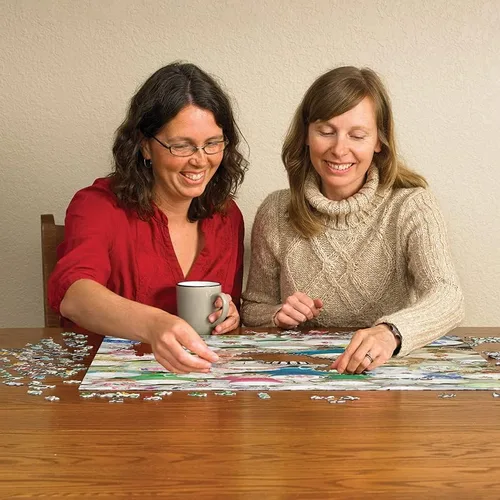 Miniatura 3 de Cobble Hill - Rompecabezas de 1000 piezas, tazas de té, póster de muestra incluido