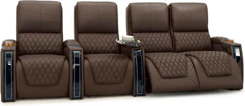 Miniatura 11 de Seatcraft Apex Zero-Gravity CoolZero - Asiento de cine en casa de cuero italiano, reposacabezas eléctrico, lumbar eléctrico, reclinable eléctrico