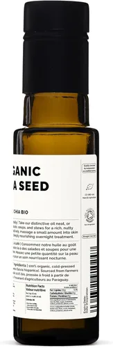 Miniatura 7 de Erbology Aceite de semilla de chía orgánico de 3.4 onzas líquidas, prensado en frío, rico en omega-3 (66%) y vitamina E (330% RI), sin aditivos ni