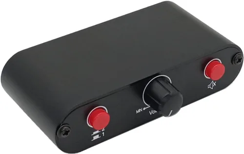Miniatura 3 de Interruptor de audio estéreo RCA de 2 vías, interruptor de fuente de señal de entrada, selector, caja divisora (2 en 1 salida/1 en 2 salida) RC21