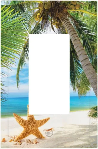 Miniatura 88 de Cubiertas Decorativas para Placas de Interruptor Boho Country Eucalipto Rústico Acuarela Hojas Verdes 2 Gang Placa de Pared Cubierta de Placa