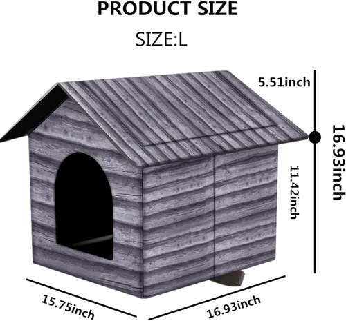 Miniatura 6 de Casa para Gatos de Exterior Casa para Gatos para Uso en Exteriores e Interiores - Refugio Impermeable para Gatos, Perros y Animales Ferales