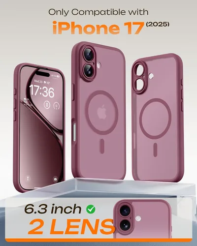 Miniatura 826 de TOCOL Funda para iPhone 11, compatible con Magsafe, protección completa de cámara, imanes integrados, protección contra caídas, funda translúcida