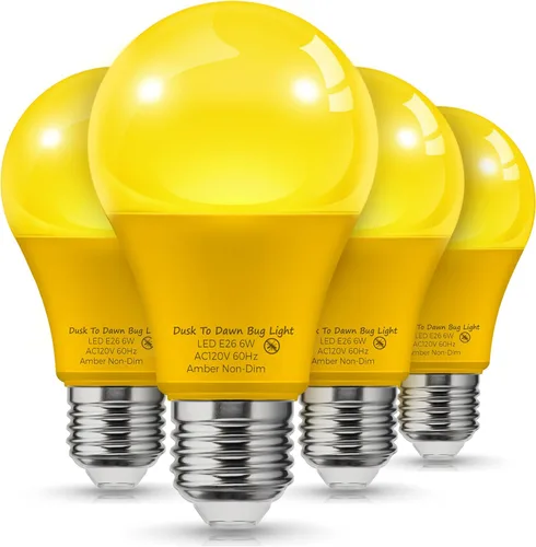 Miniatura 7 de LOHAS - Bombillas LED de anochecer a amanecer con sensor, iluminación exterior equivalente a 40W, luz de fotocélula automática de 2700K blanca