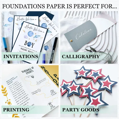 Miniatura 6 de Cardstock Warehouse Foundations Barely Gray - 8.5 x 11 pulgadas, 80 libras, 7.58 oz/m², papel de cartulina 100% reciclado, 25 hojas