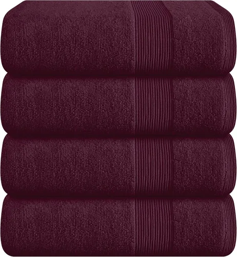 Miniatura 75 de Belizzi Home Toallas de Baño Extragrandes Premium de Algodón Paquete de 2, 35x70 - 100% Algodón Puro - Ideal para Uso Diario - Ultra Suave y Morado
