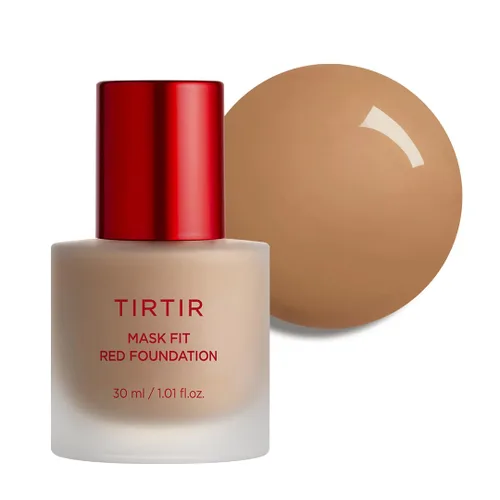 Miniatura 33 de TIRTIR Base de maquillaje rojo Mask FitCobertura impecable de larga duración, esencia energética, ligera, hidratante, difuminadora de poros, acabado