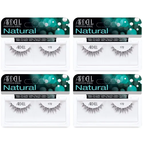 Miniatura 12 de Ardell Lashes Natural 174 - Pestañas postizas ligeras de aspecto natural, pestañas de larga duración para uso diario, paquete de 4