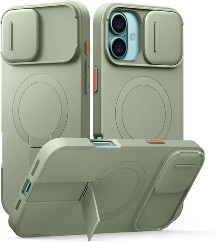 Miniatura 89 de SURITCH - Funda para iPhone 17 Pro Max con cubierta de control de cámara, cubierta para cámara y soporte ajustable, compatible con MagSafe, a prueba