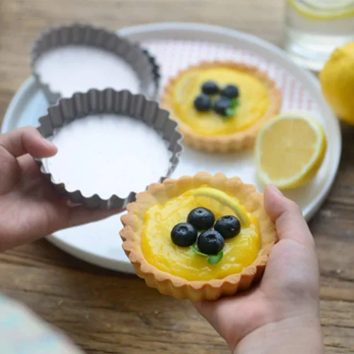 Miniatura 5 de Webake - Molde para muffin y tartas con parte inferior desmontable, Dorado