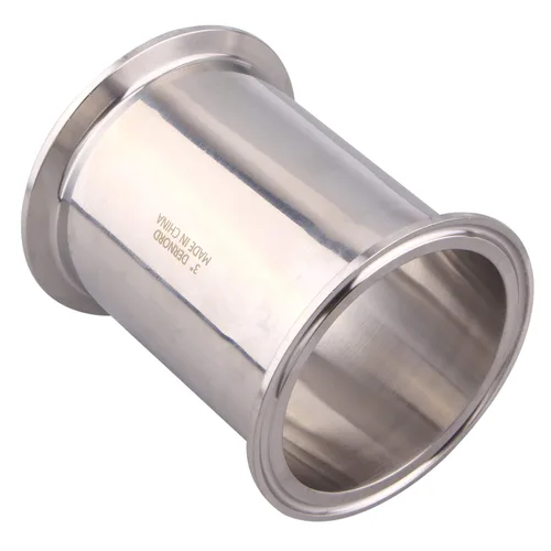 Miniatura 2 de DERNORD Tubo de carrete sanitario con extremos de abrazadera, tubo redondo sin costura de acero inoxidable 304 con brida de virola de triple