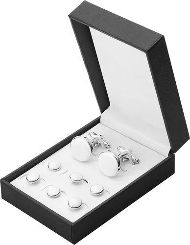 Miniatura 19 de Zealmer gemelos de acero inoxidable 316L para hombres, negocios, bodas, 1 par