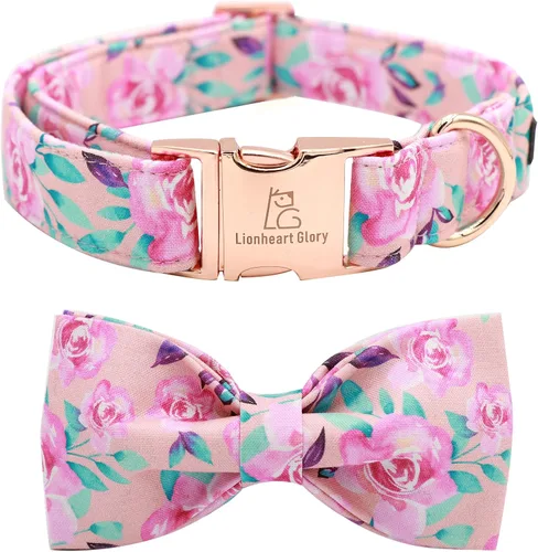 Miniatura 36 de Lionheart glory Collar de perro, Collar de perro para niños con corbatín azul ajustable, Collar con corbata para perros grandes Bandera