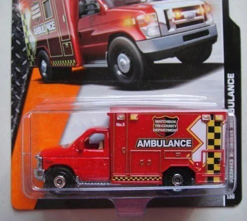 Miniatura 2 de Matchbox Ambulancia Ford E-350 Roja de Rescate Heroico 75/120