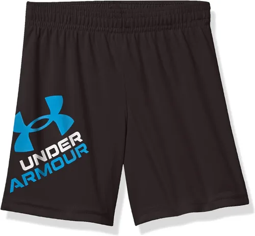 Under Armour Pantalón corto con símbolo de prototipo para niños, estampado serigrafiado, cintura elástica