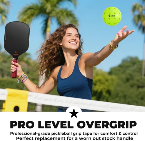 Miniatura 3 de Overgrip de paleta de pickleball – Cinta de agarre de pickleball ultra adherente, absorbente y antideslizante, suave al tacto y duradera