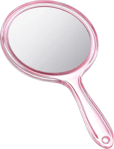Miniatura 10 de Jetec Espejo de mano de doble cara, espejo de mano de doble cara, espejo de aumento 1X/2X con asa, espejo de mano transparente, espejo de maquillaje